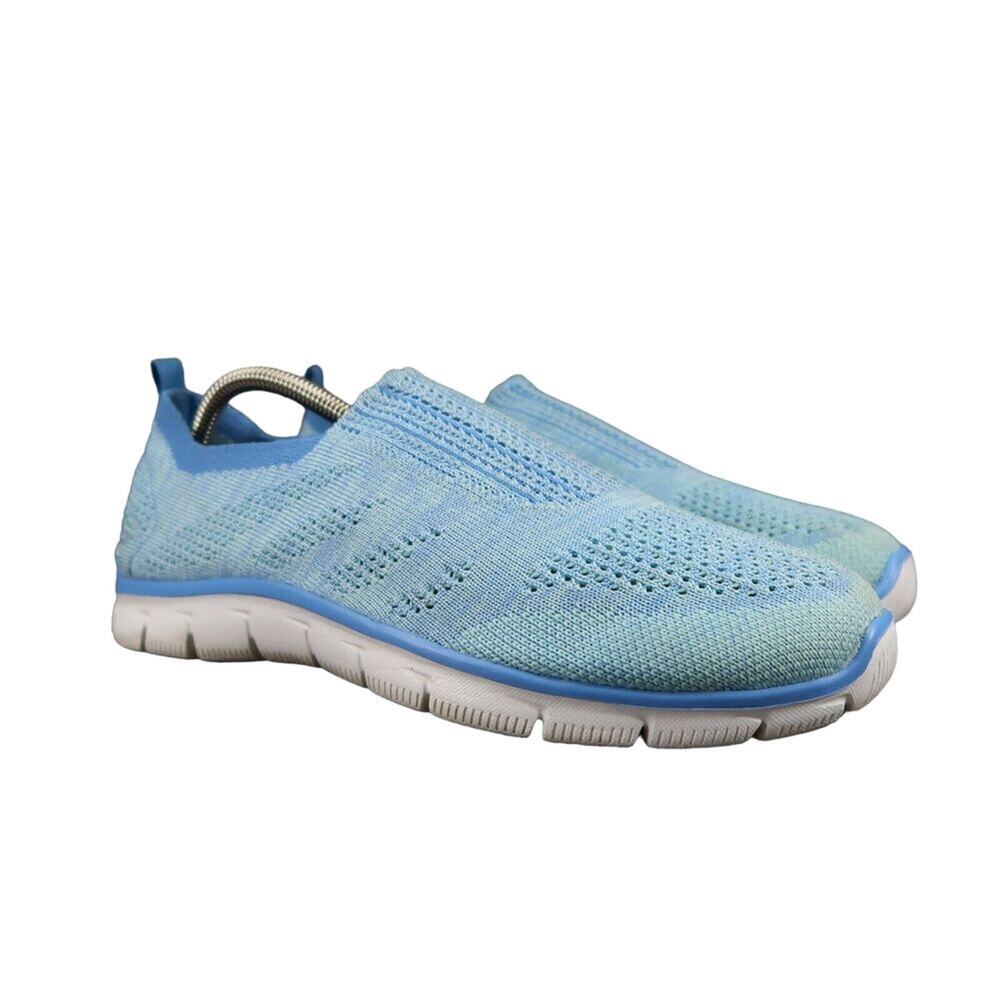 Skechers Shoes Womens 9.5 Sneakers Slip On Lifestyle Active Comfort Empire Blue